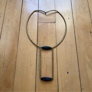 Brass with Black Tourmaline Necklace